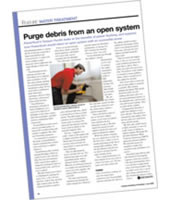 Purge Debris from an Open System